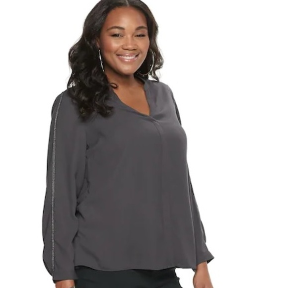 Jennifer Lopez Tops - Jennifer Lopez Nine Iron Popover Top XXL